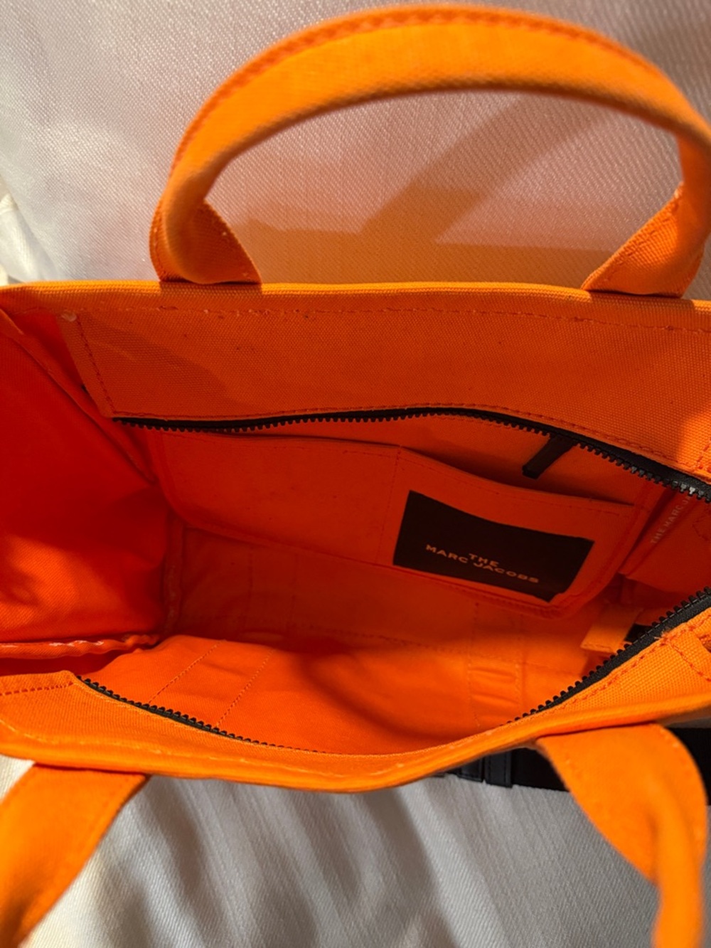Marc Jacobs Orange Canvas 'The Tote Bag' Shoulder Tote - Picture 2 of 8